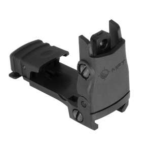 MFT REAR FLIP UP SIGHT BLK