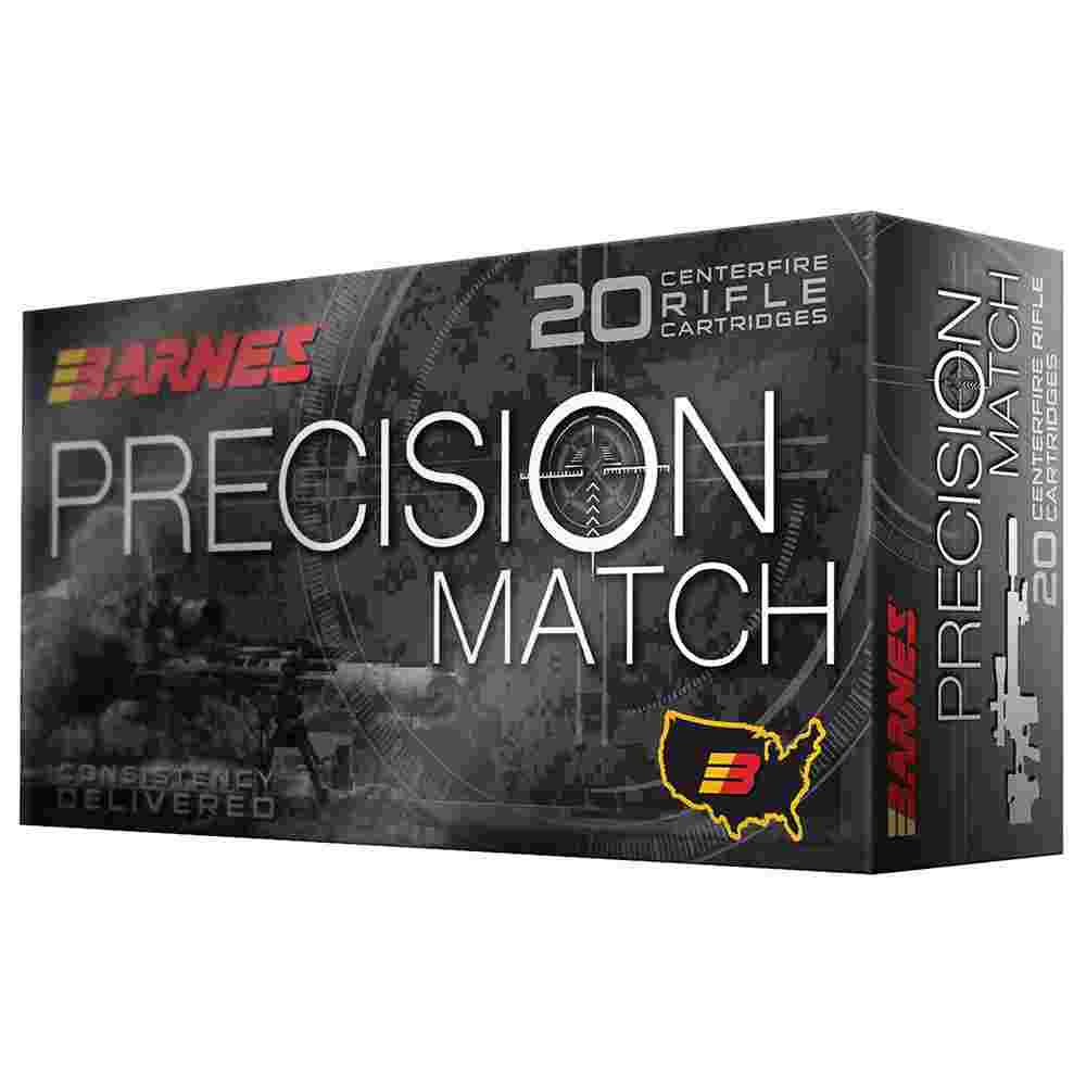 Barnes Precision Match Rifle Ammunition .300 Win Mag 220 gr OTM BT 20/box