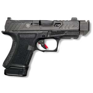 Shadow Systems CR920P War Poet Handgun 9mm Luger 10rd & 13rd Magazines 3.75 Barrel Black War Poet Slide Engraving with Night Sights