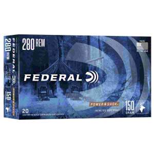 Federal Power-Shok Rifle Ammunition .280 Rem 150 gr SP 2890 fps - 20/ct