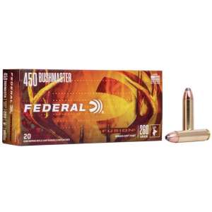 Federal Fusion Rifle Ammunition .450 Bushmaster 260 gr SP 2200 fps 20/ct