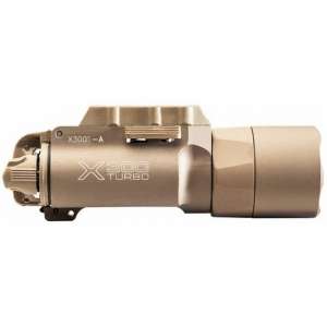 Surefire X300T-A Turbo Weapon Light Universal and Pic Mount 650 Lumens Tan Lever Latch