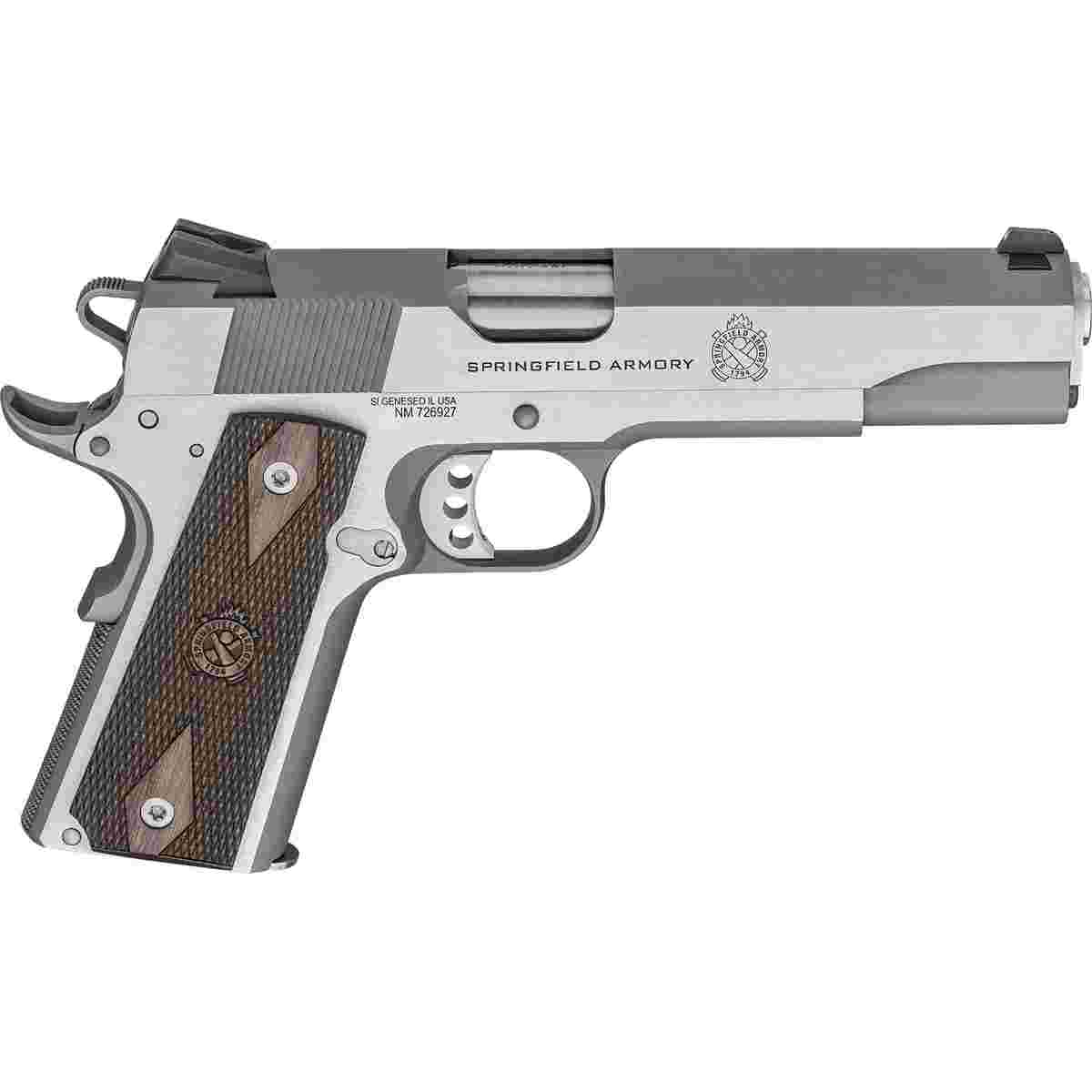 Springfield 1911 Garrison Handgun 9mm Luger 9rd Magazine 5" Barrel Stainless