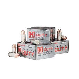Hornady Critical Duty Handgun Ammunition .45 ACP (+P) 220 gr. PT 975 fps 20/ct