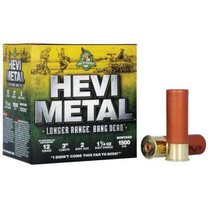 HEVI-Shot HEVI-Metal Longer Range Shotshell 12ga 3" 1-1/4 oz 1500 fps #2 25/ct