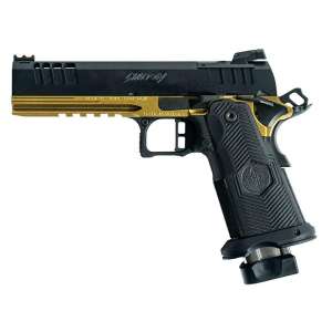GLFA 1911DS Synergy Handgun 9mm Luger 20rd Magazine 5" Barrel Black Gold