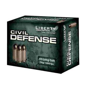 Liberty Civil Defense Handgun Ammunition .45 Colt 78 gr SCHP 1800 fps 20/ct