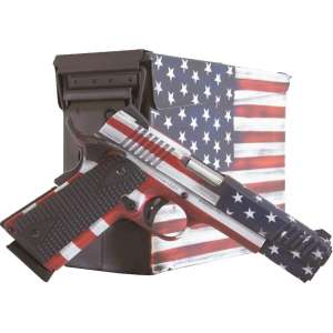 Citadel Red White and Blue Cerakote 1911-A1 8rd Magazine 5" Barrel G10 Grips with Ammo Can
