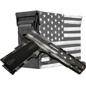 Citadel 1911-A1 Flag Edition .45 ACP 7rd Magazine  5" Barrel Grey Scale Cerakote with matching Ammo Can