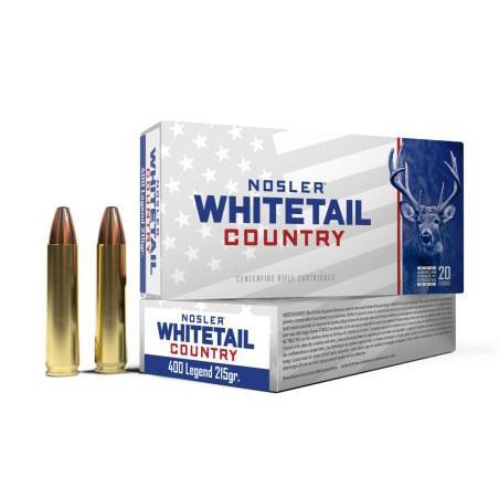 Nosler Whitetail Country Rifle Ammunition 400 Legend 215gr JSP 20/ct