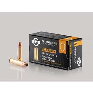PPU Handgun Defense Ammunition .357 Magnum JHP 158gr 1607 fps 50/ct
