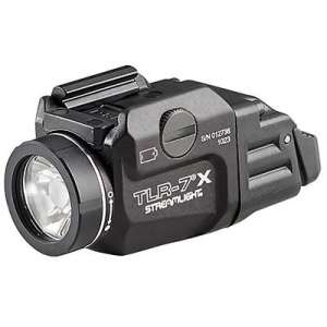 Streamlight TLR-7 X USB Weapon Light with Paddle Switches Key Kit and Battery Black