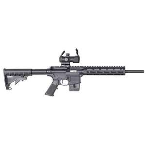 S&W M&P 15-22 Sport Rifle .22LR 10rd Magazine 16.5" Barrel with MP-100 M&P Red/Green Dot Optic Compliant Fixed Stock