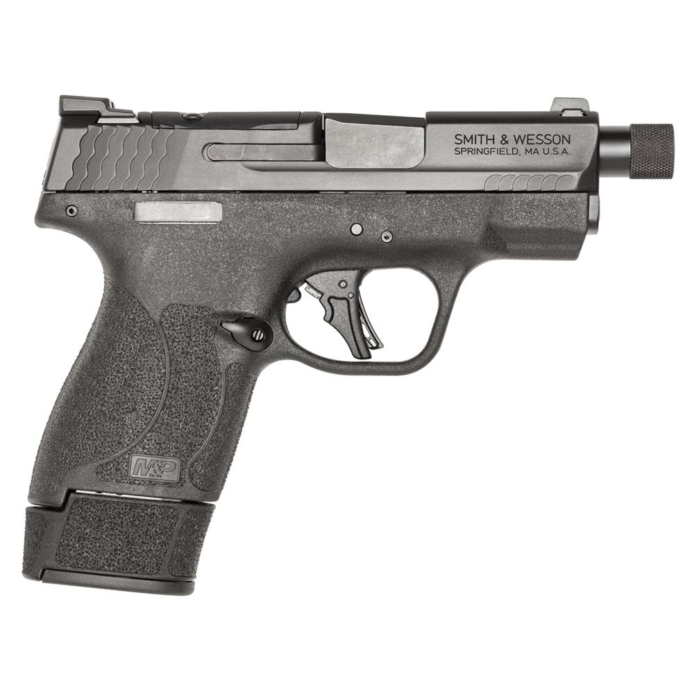 S&W M&P 9 Shield Plus Handgun 9mm Luger 10/13/15rd Magazines 3.7" Threaded Barrel OR Night Sight No Thumb Safety