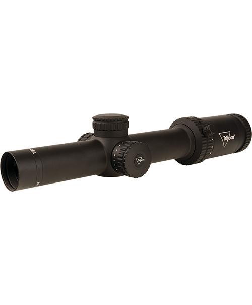 Trijicon Credo 1-6x24 (FFP) 30mm Rifle Scope w/Green MRAD Segment Circle Low Capped Adjusters