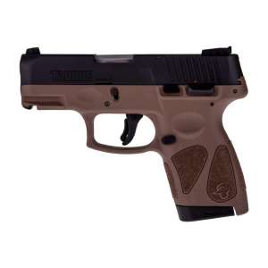 Taurus G2S Handgun 9mm Luger 7rd Magazines 3.2" Barrel Black Slide/Brown Grip