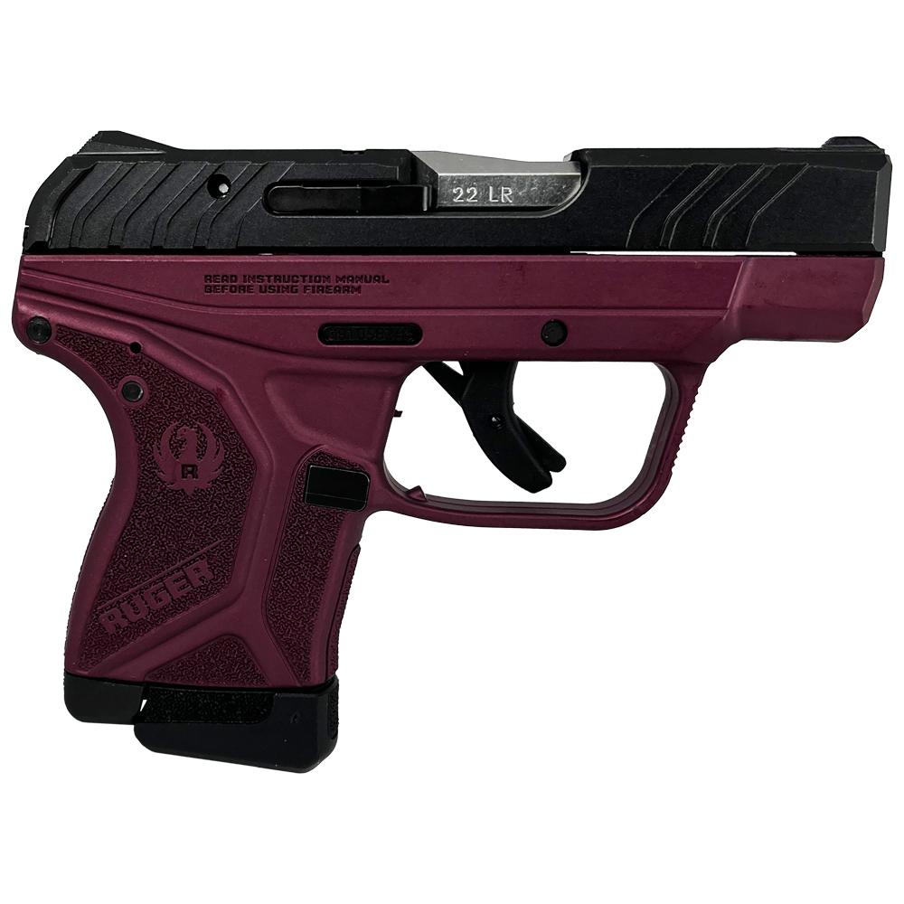 Ruger LCP II Handgun 22 LR 10rd Magazine 2.75" Barrel Black Slide with Black Cherry Frame