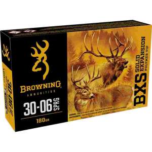 Browning Max Point Rifle Ammunition .30-06 Sprg 180gr BXS 2750 fps 20/ct