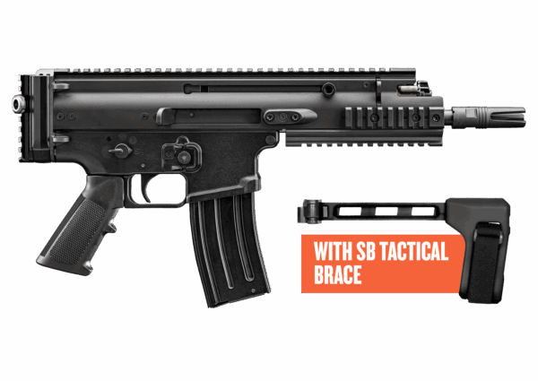 FN SCAR 15P 5.56MM BLK 7.5" BRACE