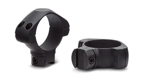 Konus 2-Piece Steel Riflescope Rings for Airguns & .22 Rails 1" Low - Black