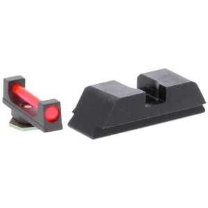Ameriglo Red Fiber .115 FRONT Black REAR for Glock 42-43-43X-48