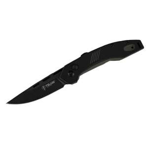 Telum Incinerator Tactical Automatic Knife 3-1/2" Drop Point Blade Black
