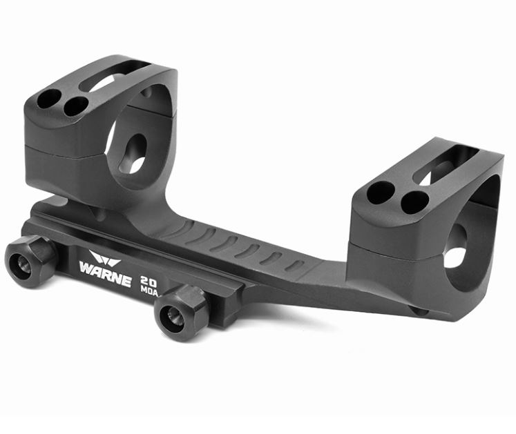 WARNE MOUNT SKEL 34MM MSR 20MOA BLK