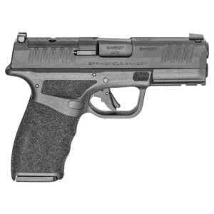 Springfield Hellcat PRO Compact White-Dot Handgun 9mm Luger 15(1)&17(1)rd Magazines 3.8" Black Frame