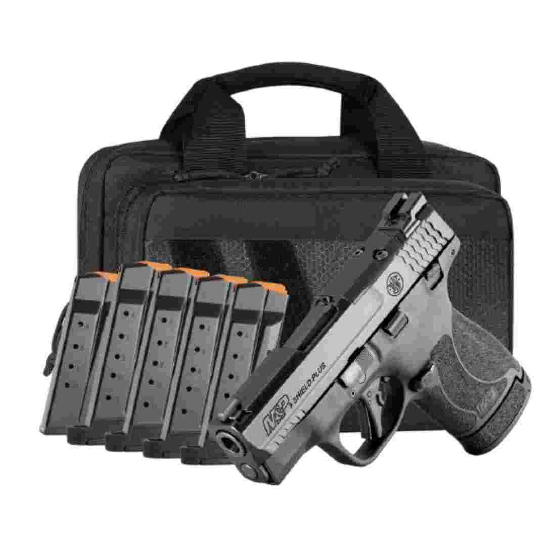 M&P 9 Shield Plus OR TS Carry On Bundle 9mm Luger 10(1)&13(5)rd Magazines 3.1" Barrel Savior Specialist Bag