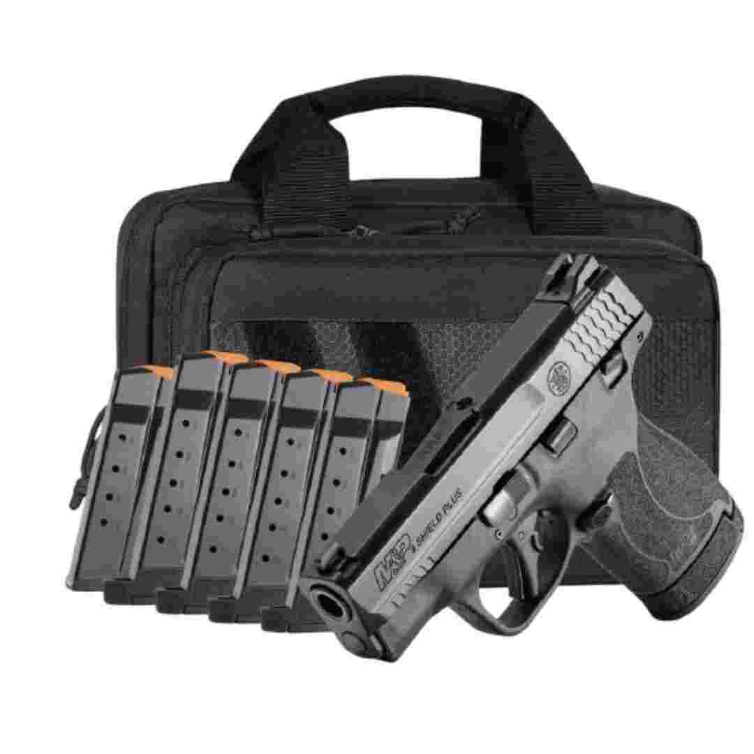 M&P 9 Shield Plus TS Carry On Bundle 9mm Luger 10(1)&13(5)rd Magazines 3.1" Barrel Savior Specialist Bag