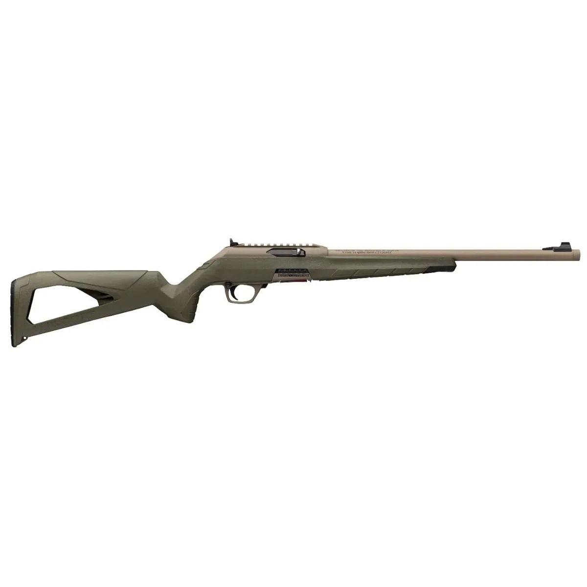 Winchester Wildcat SR(Suppressor Ready) Rifle .22 LR 10rd Magazine(1) 16.5" FDE Barrel Composite OD Green Stock