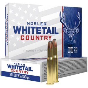 Nosler Whitetail Country Rifle Ammunition 30-30 Win 150gr SP 2390 fps 20/ct