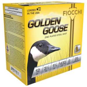 Fiocchi Golden Goose Shotshells 12ga 3 1/2" 1-5/8oz 1430fps #2 25/ct
