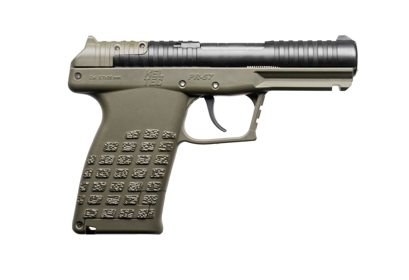 KELTEC PR57 5.7X28 PISTOL 4.64"BBL OPTIC READY, OD GRN, 20+1, 2-STRIPPER CLIPS
