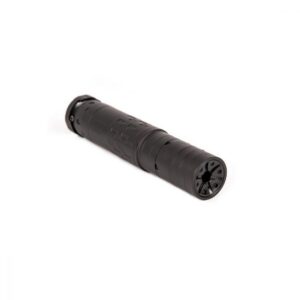 SilencerCo Omega 36M Rifle Suppressor 5.7x28mm to 9mm Luger/ 5.56 NATO to .338 LPM Stainless Steel/Titanium