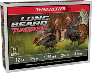 WINCHESTER 12 GA 3-1/2"  #8 LONG BEARD TS17 2-3/4 OZ 5RD/BX 10BX/CS