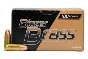 CCI BLAZER BRASS 9MM 115GR FMJ 100RD/BX 5BX/CS