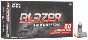CCI 9MM 115GR BLAZER FMJ 50RD