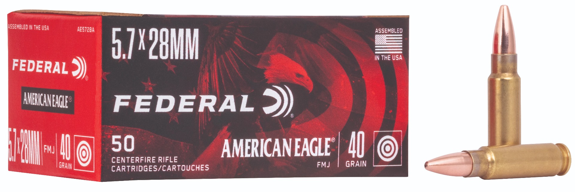 FDR 5.7X28MM 40GR AE FMJ 50RD
