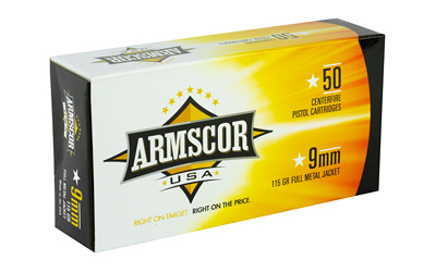 ARMSCOR 9MM 115GR FMJ 50/1000 - Image 2