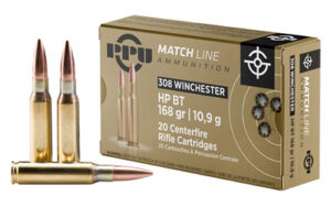 PPU .308 WIN MATCH 168GR HPBT 20/200