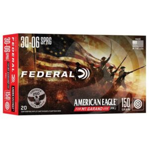 Federal American Eagle 250th Rifle Ammunition .30-06 Sprg 150gr FMJ  2740 fps 20/ct