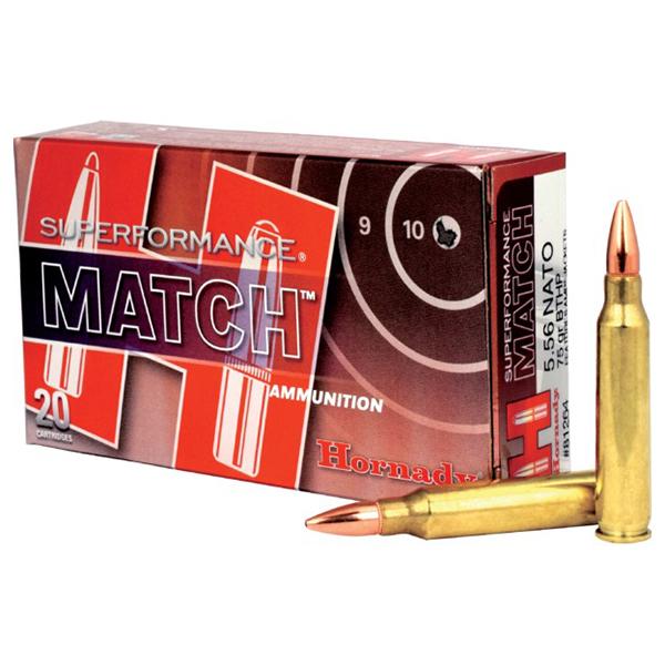 Hornady Superformance Rifle Ammunition 5.56x45mm 75 gr BTHP 2910 fps - 20/box
