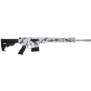 GLFA  AR10 Rifle 6.5 Creedmoor 10rd Magazine 20" Barrel Pursuit Snow Camo Cerakote