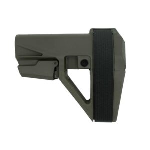 SB Tactical SBA5 Pistol Stabilizing Brace 5-Position Adjustable for AR-15 OD Green