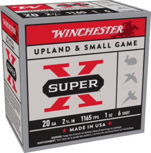 WINCHESTER SUPER X UPLAND HVY 20G 2-3/4" #6 25RD BX 250RD CS