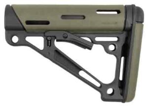 HOGUE AR-15 COLLAPSIBLE STOCK - OD GREEN RUBBER COMMERCIAL