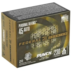 FEDERAL 45 AUTO 230GR PUNCH JHP 20 RD/BX 10 BX/CS