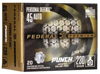 FEDERAL 45 AUTO 230GR PUNCH JHP 20 RD/BX 10 BX/CS - Image 3