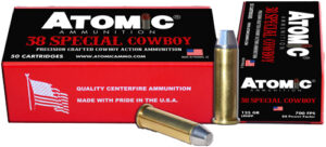 ATOMIC COWBOY 38 SPECIAL - 125GR LEAD-RNFP 50RD 10BX/CS